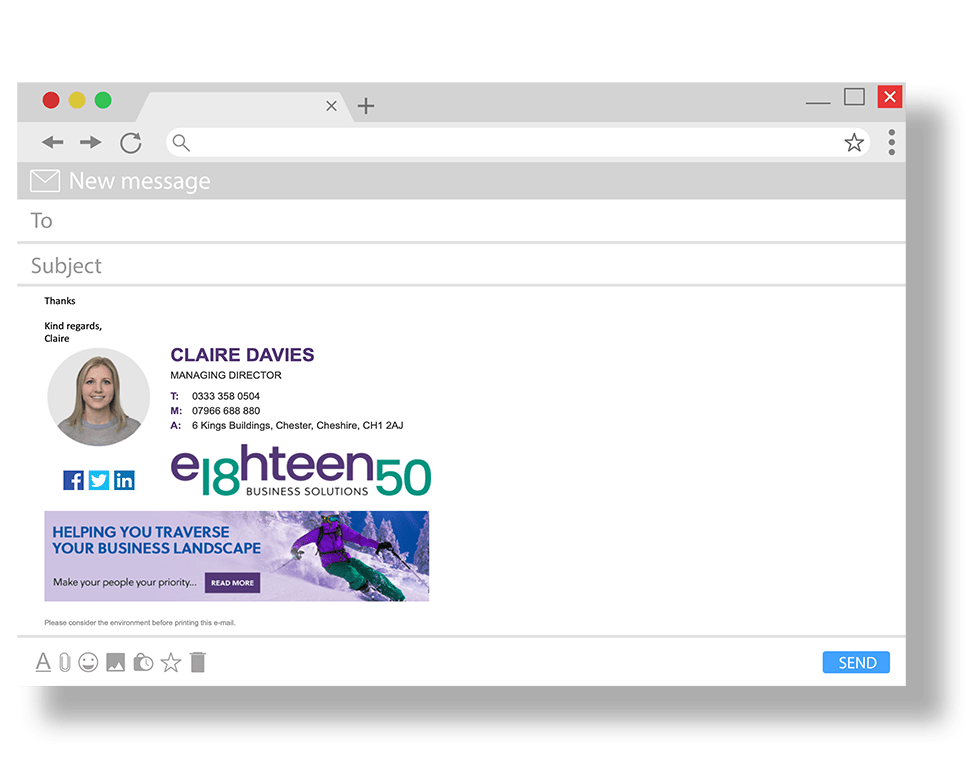 Email Signature Design Chester